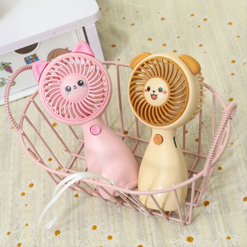 Cute Animal Mini Handheld Fan  3 Air Modes