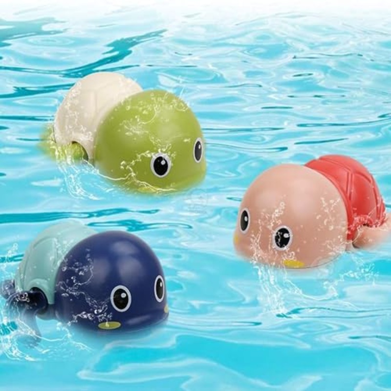 Cute Swimming Baby Water Bath Toys for Toddlers | Turtle Toy | 1-3, Floating Wind Up Toys for 1 2 3 4 5 Year Old Boy Girl, New Born Baby Bathtub Water Toys, Preschool Toddler Pool Toys