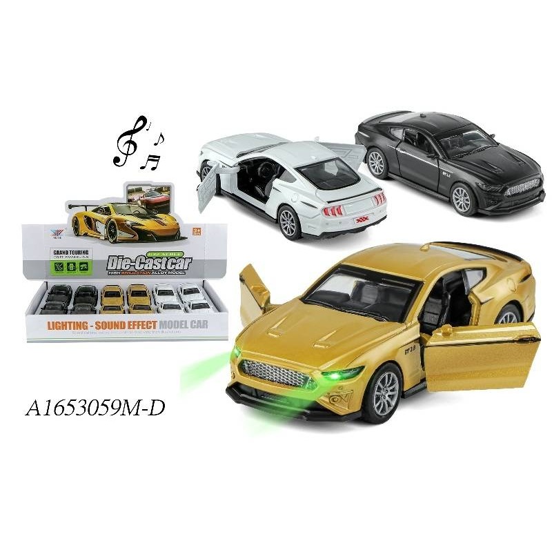 Die-Cast Ford Mustang with Movable Doors  1:36 Scale