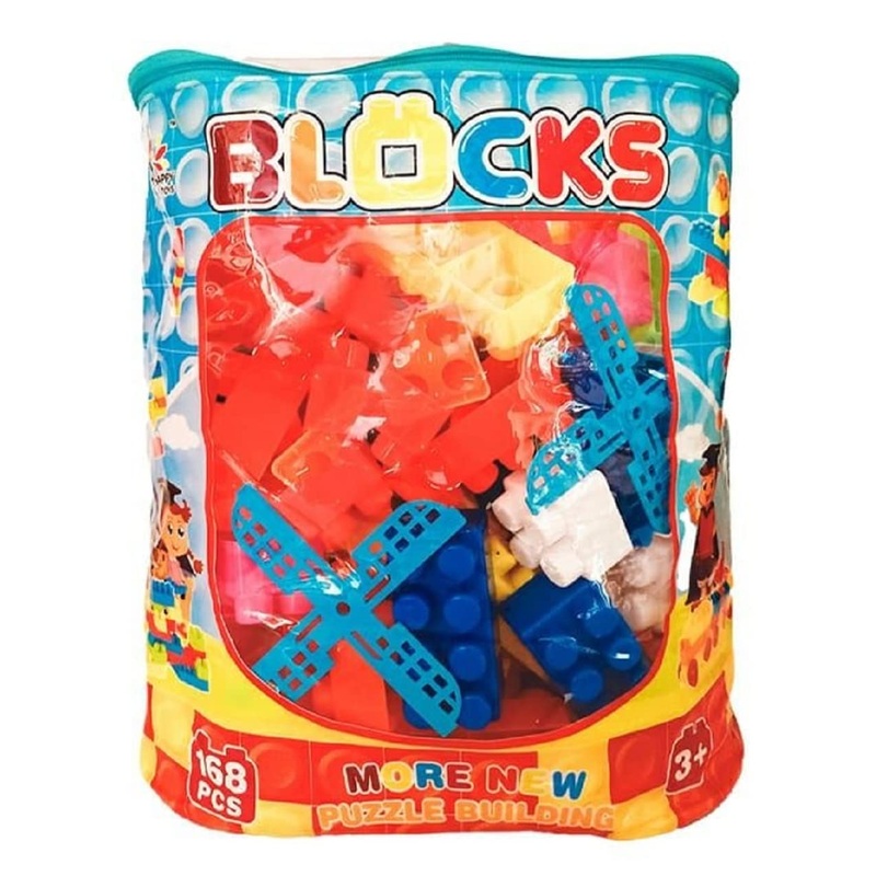 DIY Puzzle Building Blocks Game Toys for Kids Educational Blocks Learning Puzzle Learning Toy for Kids (168+ Pcs (Bigger Size))