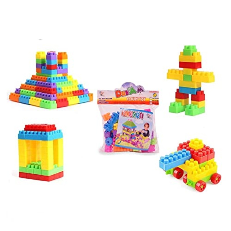 DIY Puzzle Building Blocks Game Toys for Kids Educational Blocks Learning Puzzle Learning Toy for Kids (45+ Pcs)