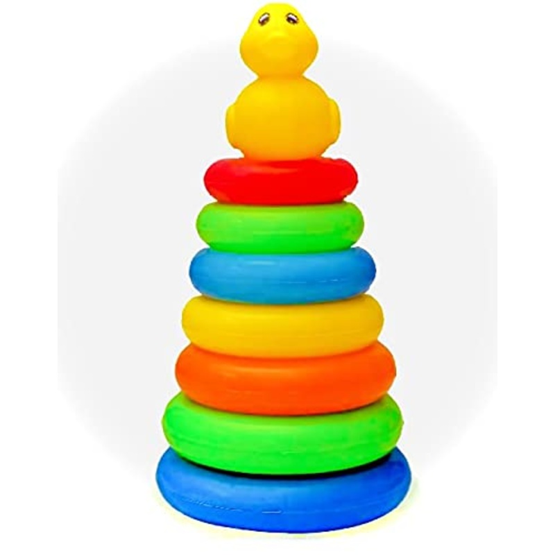 Educational Learning Stacking Multicolour 7 Rings Baby Toys for Toddlers Kids 1 Year Old and Above