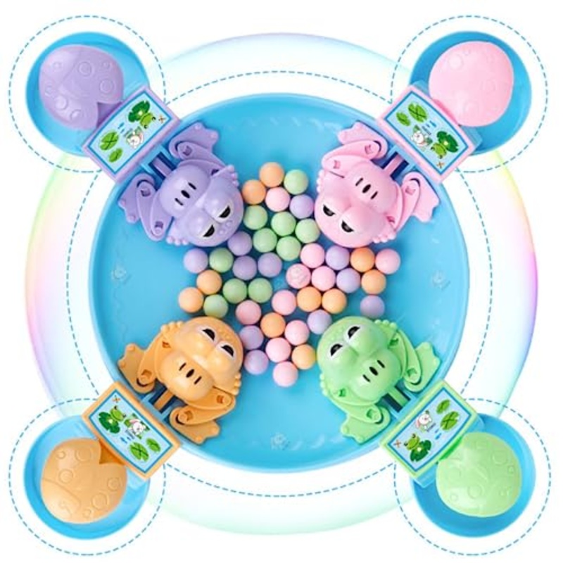 Hungry Frog Indoor Games | Board Games | Toys for Kids | Multiplayer Games | Puzzle Games | Gift for Kids | Frog Games for Kids- 4 Players Game