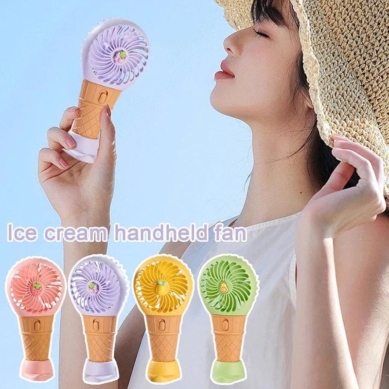 Ice Cream Hand Held Fan