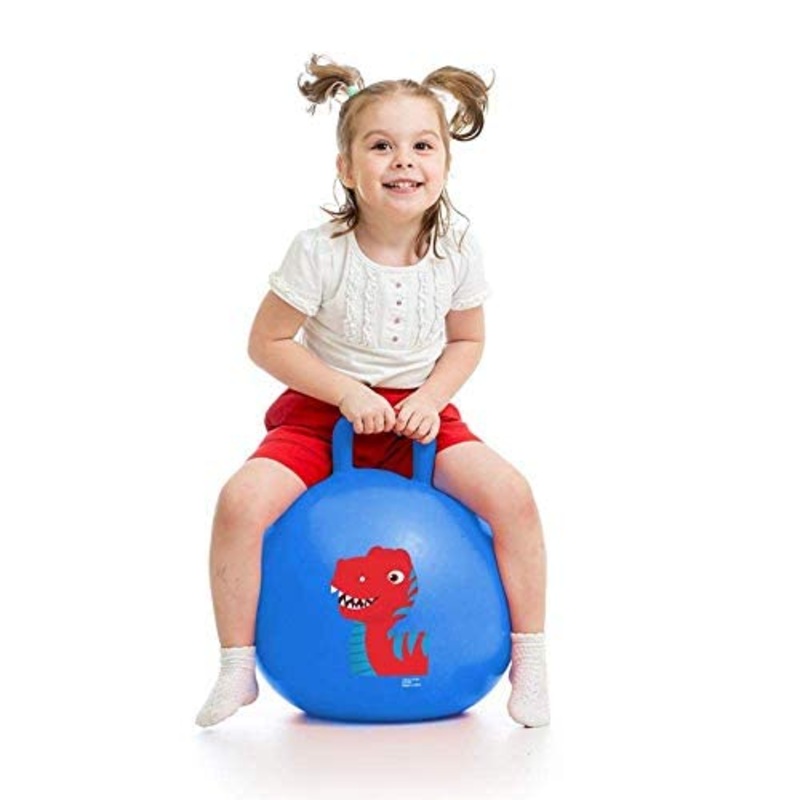 Sit and Bounce Rubber Hop Jumping & Bouncing Ball for Boys Girls Toys | Indoor & Outdoor | Best Gift Balls for Kids -Big (Size 56cm / 22 Inch,Multicolour)