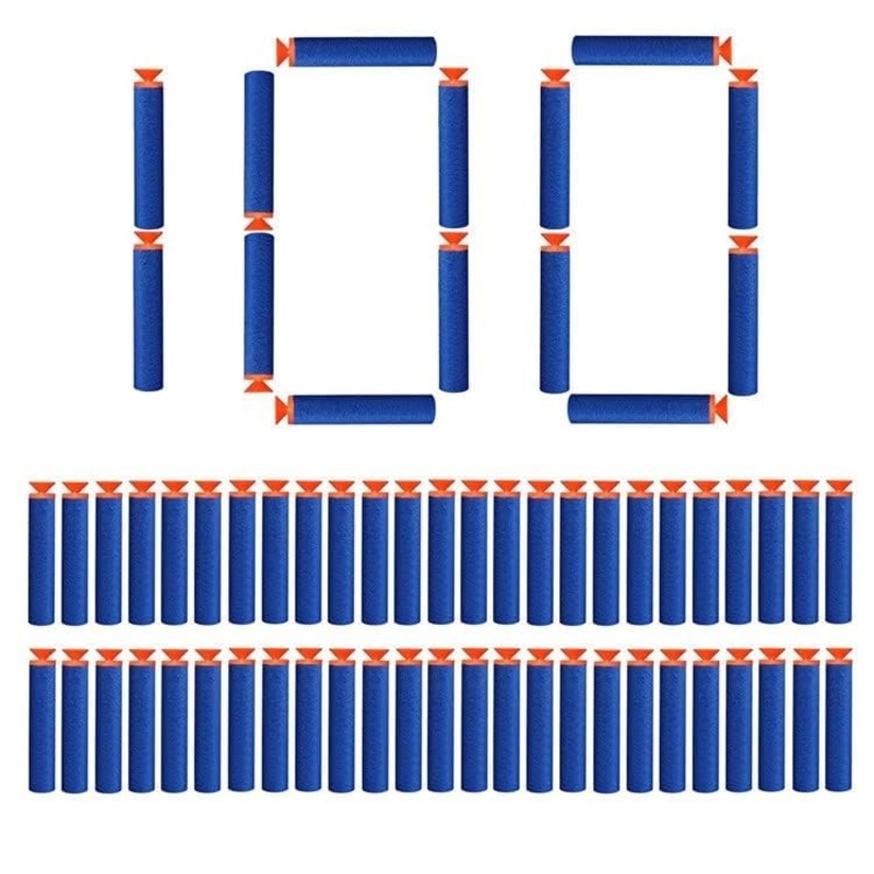 Soft Foam Darts Bullets for All Types of Hot Fire Blaze Guns 100 Pcs Darts – Multicolor