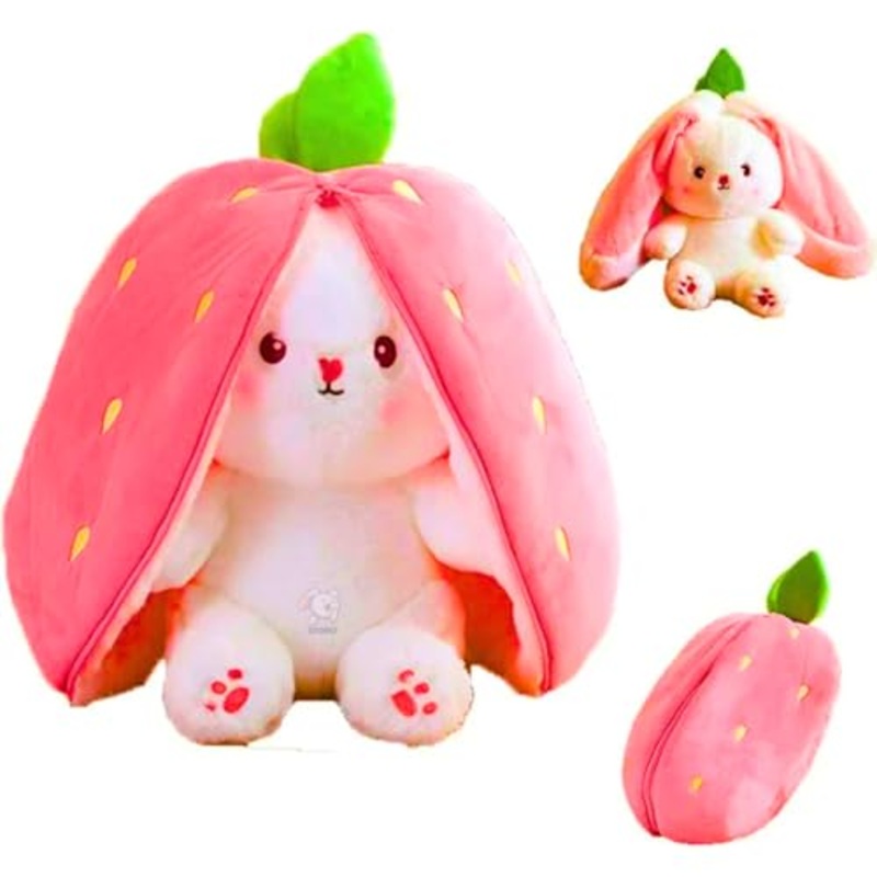 Toy Super Cute Plushie Soft Toys for Kids | Plush Soft Toys for Baby Boys and Girls Kids -Reversible Rabbit | Best Valentine Gift