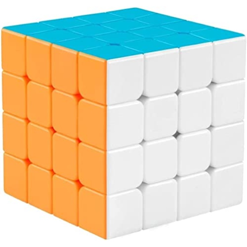 Toys Warrior Puzzles Cubes 4X4 High Speed Sticker Less Magic Cube Game, Kid
