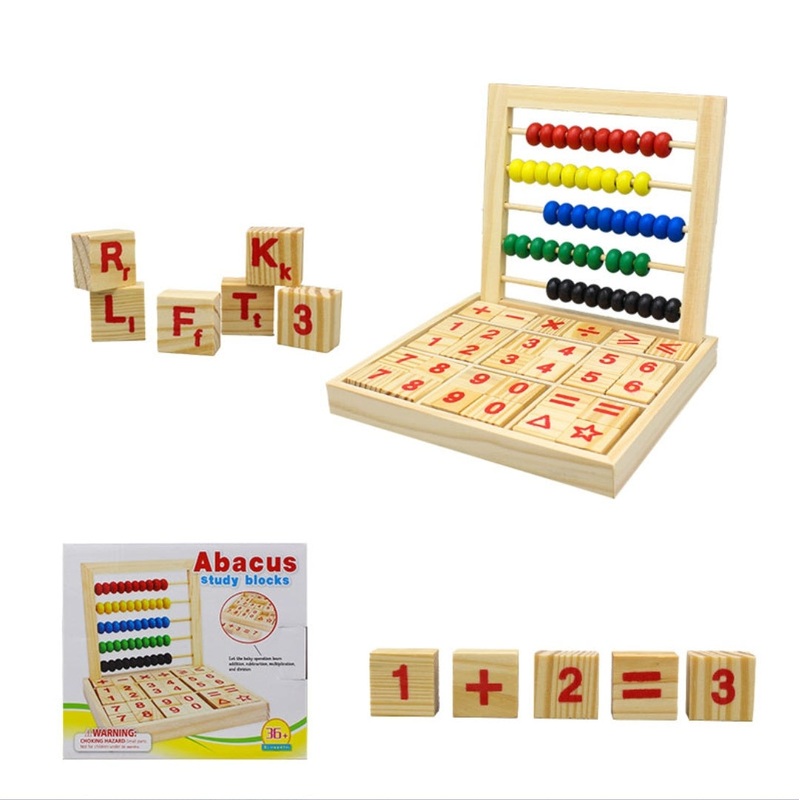 Wooden Abacus study blocks