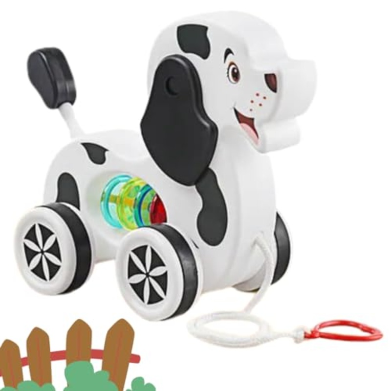 Baby Products Pull Along Toddler Toy, Pull Along Toy with Attractive Design, Developmental Toy for 1 Year Old Girl Boy – Dog