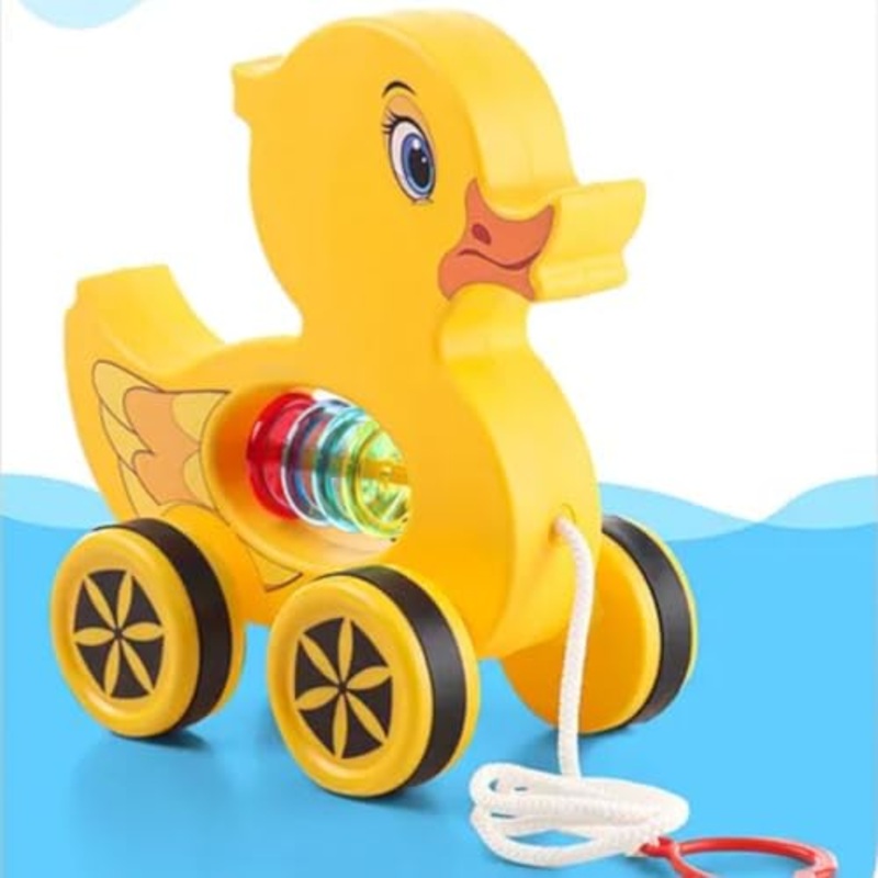 Baby Products Pull Along Toddler Toy, Pull Along Toy with Attractive Design, Developmental Toy for 1 Year Old Girl Boy – Duck
