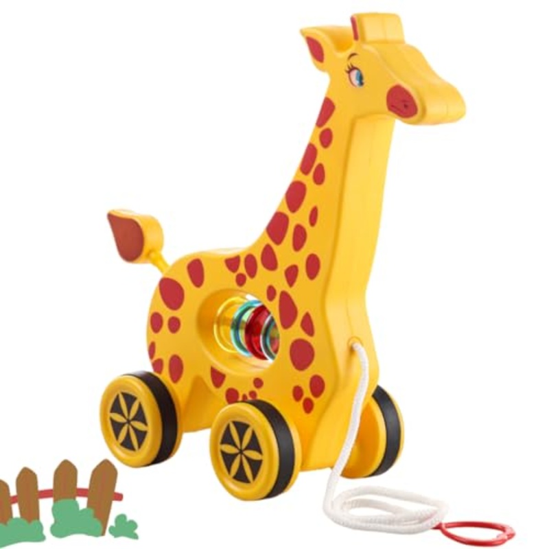 Baby Products Pull Along Toddler Toy, Pull Along Toy with Attractive Design, Developmental Toy for 1 Year Old Girl Boy – Girraffe