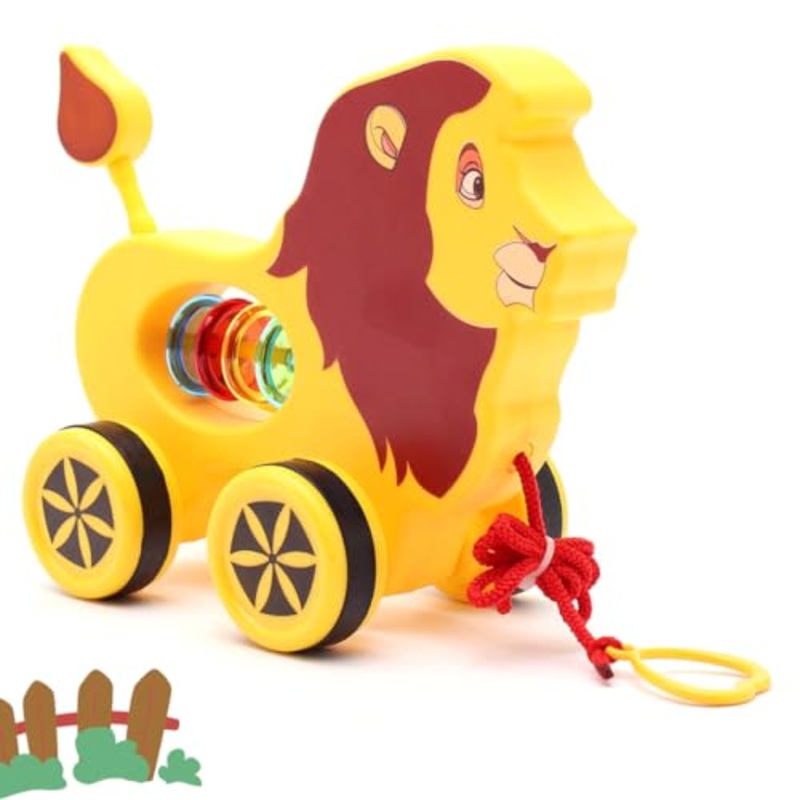 Baby Products Pull Along Toddler Toy, Pull Along Toy with Attractive Design, Developmental Toy for 1 Year Old Girl Boy – Lion