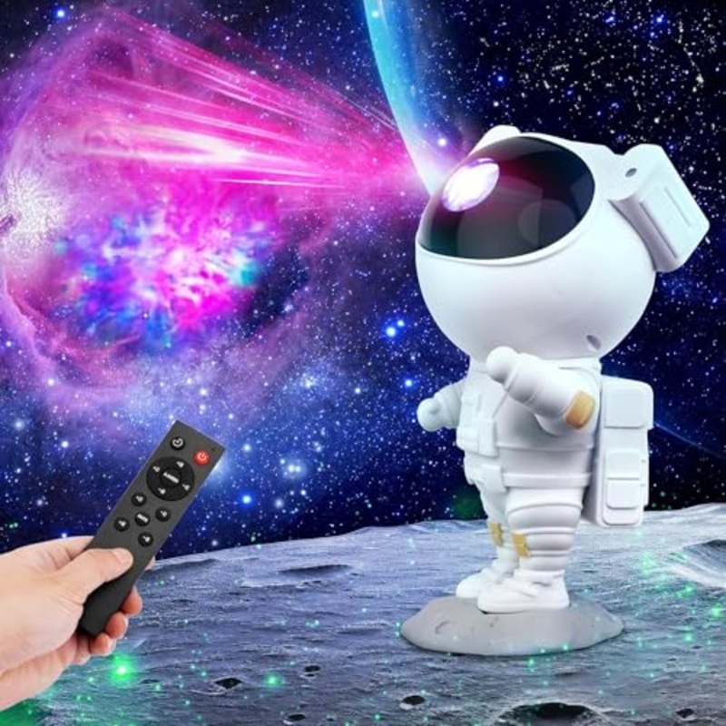 Baby Toys Astronaut Galaxy Projector with Remote Control – 360 Adjustable Timer Kids Astronaut Nebula Night Light, for Gifts,Baby Adults Bedroom, Gaming Room, Home and Party