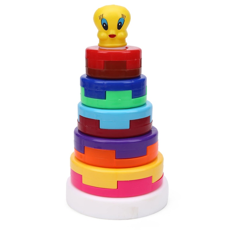 Baby Toys Stacking Multicolor 10 Rings Baby Toys for Toddlers Kids 6 Months, 1 Year Old Boys and Girls