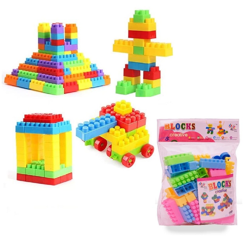 DIY Puzzle Building Blocks Game Toys for Kids Educational Blocks Learning Puzzle Learning Toy for Kids (54+ Pcs)