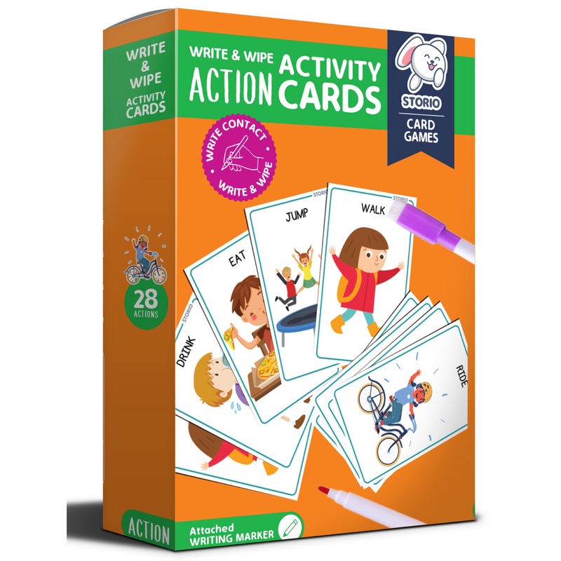 Flash Cards for Kids Early Learning | Easy & Fun Way of Learning 1 Year to 6 Years Babies (Actions)