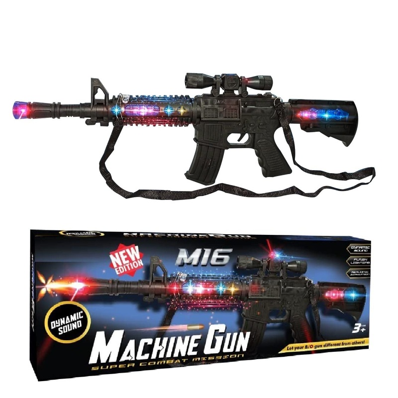 Laser Toy Gun with Sound and Flash Light, Amazing Sniper Musical Sound Effects with Vibration, Realistic Gun Game for Kids & Boys