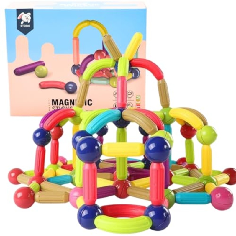 Magnetic Building Blocks/Sticks Kids Toys, Educational Learning Sticks and Balls, Activities Toys for Toddlers, Kids Toys for 3+ Year Old | Best Gifts – 25pcs