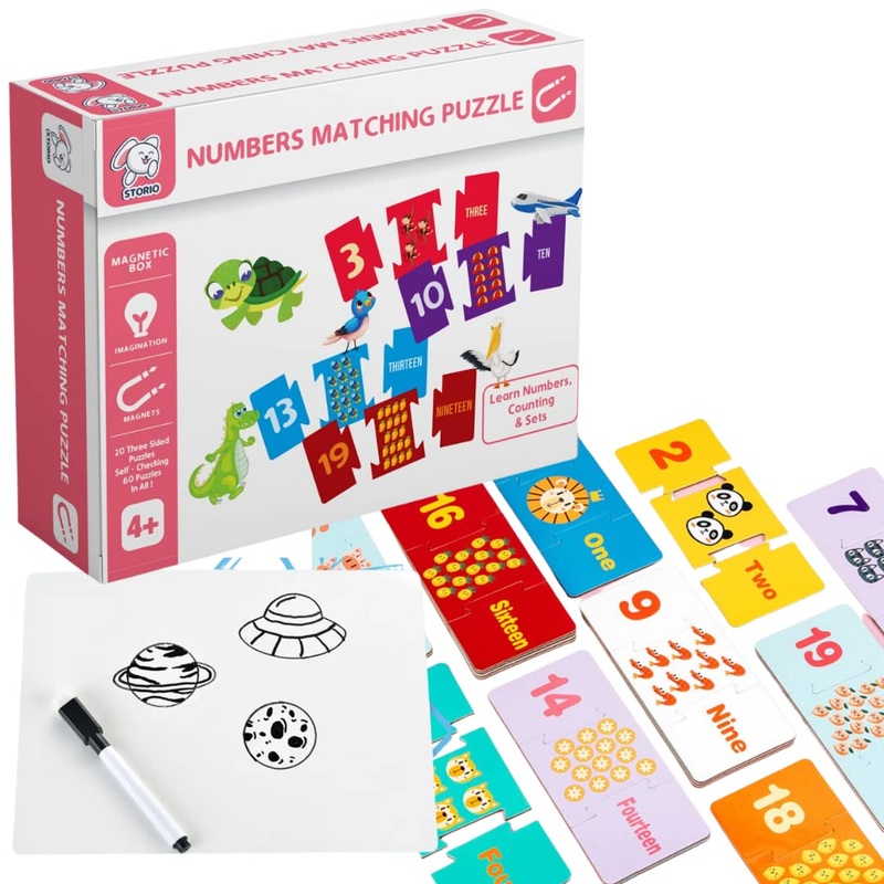 Magnetic Numbers Matching Puzzle