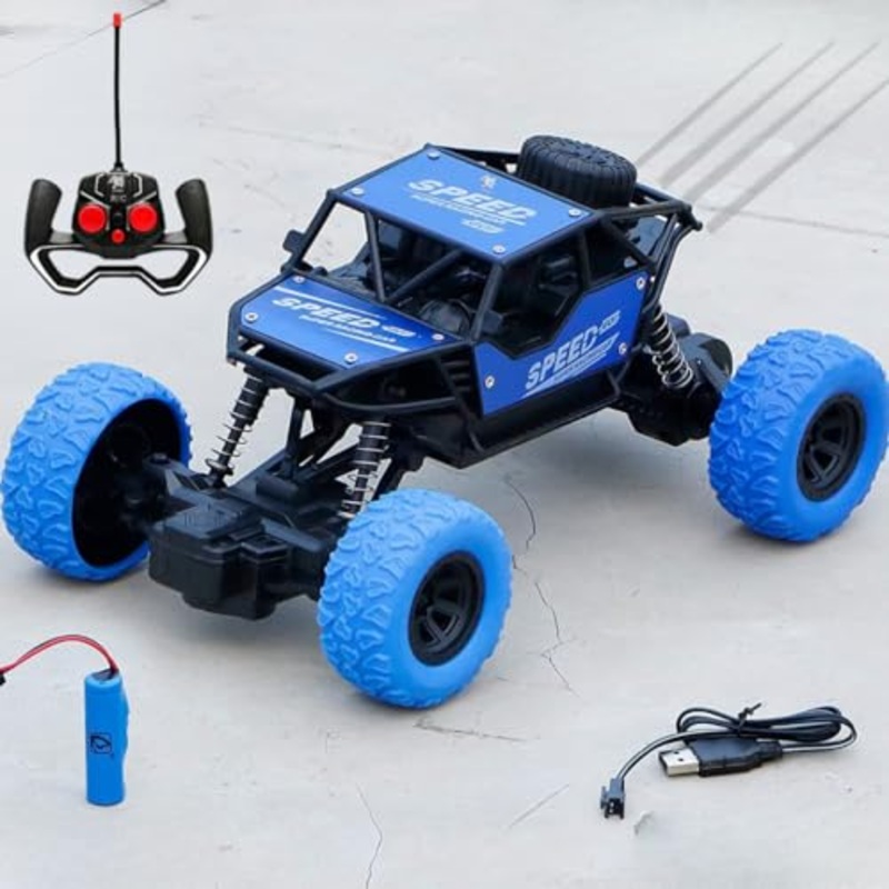 Remote Control Rock Crawler | High Speed 1:18 RC Stunt Car Toys for Kids 2WD Off Road Vehicle Toy Cars Kids Monster Truck Rock Climbing Car Toy