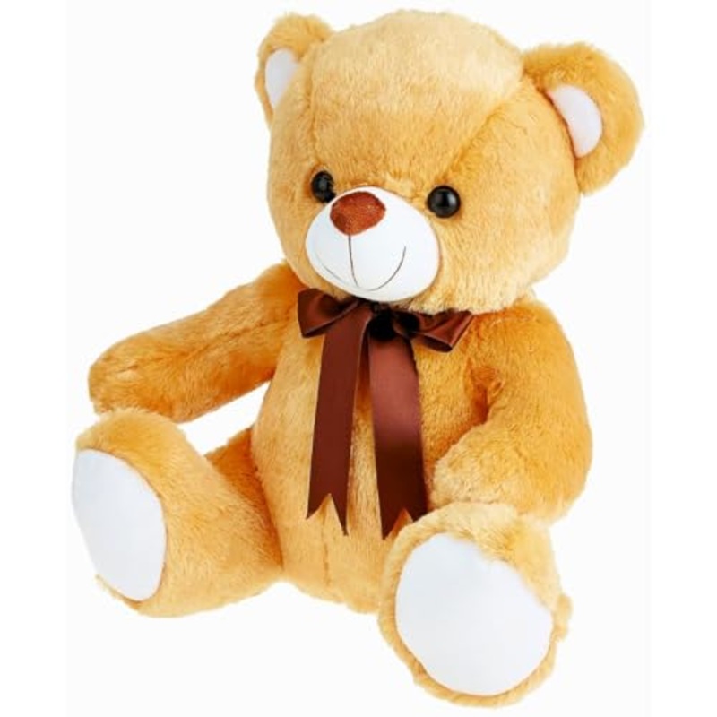 Toy Cute Huggable Teddy Bear | 30 cm | Plushie Soft Toys for Kids | Plush Soft Toys for Baby Boys and Girls Kids – Brown | Best Gift