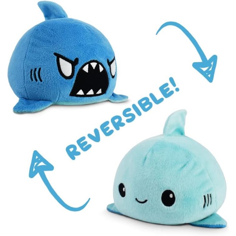 Toy Shark Plushie Reversible Soft Toys for Kids | Plush Soft Toys for Baby Boys and Girls| Best Gift | Shark Soft Toy for Kids