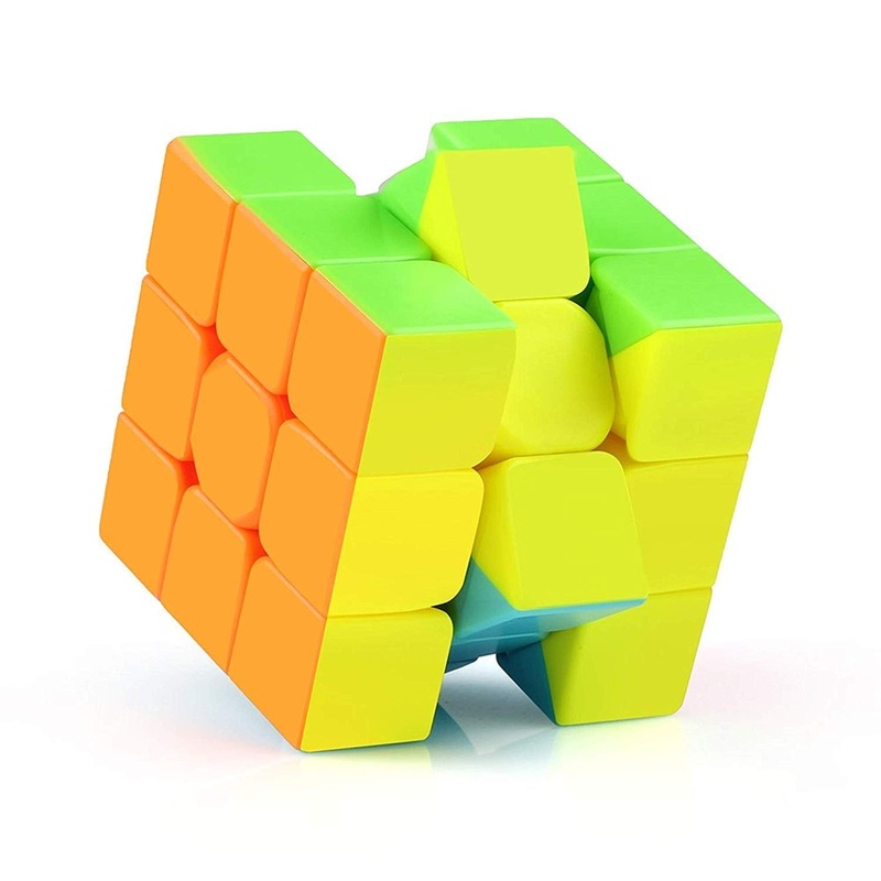 Toys Puzzles Cubes 3X3 High Speed Sticker Less Magic Cube Game, Kid