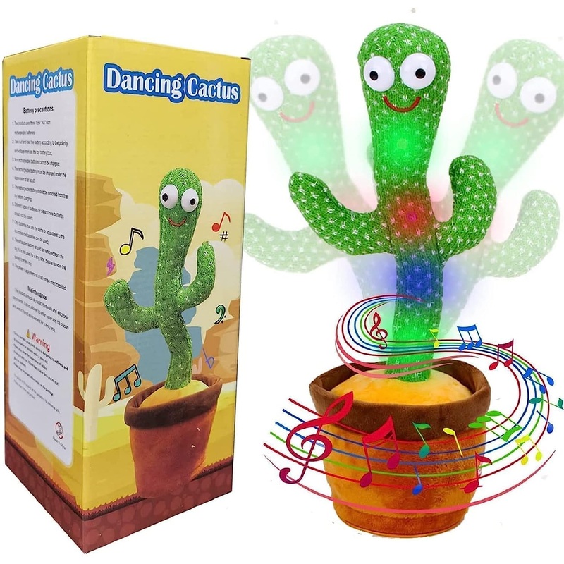 Toys Talking Cactus Baby Toys for Kids Dancing Cactus Toys Can Sing Wriggle & Singing Recording Repeat What You Say Funny Education Toys for Children Playing Home Decor Items for Kids
