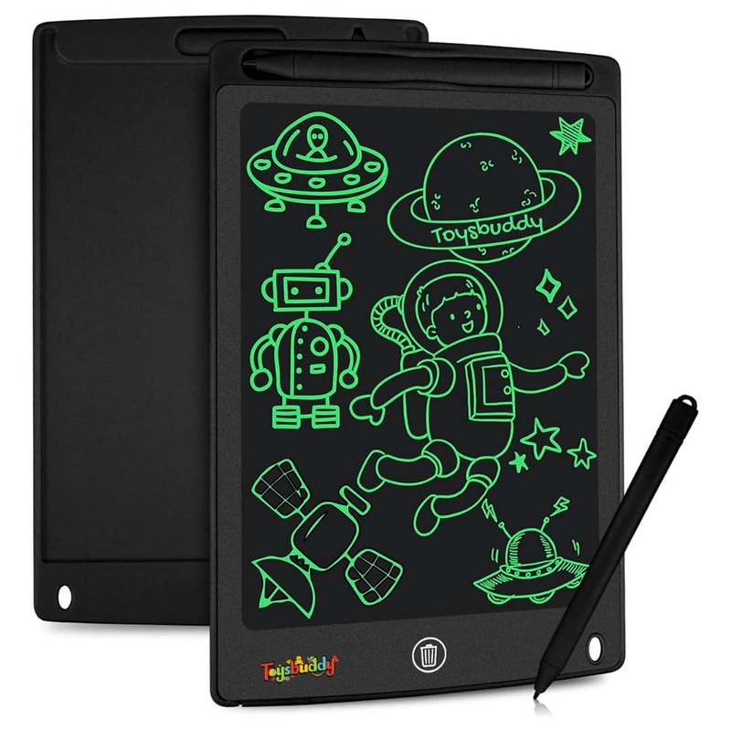 Toysbuddy Re-Writable LCD Writing Tablet Pad with Screen 21.5cm (8.5Inch) for Drawing, Playing, Handwriting Best Birthday Gifts for Adults & Kids Girls Boys, Multicolor