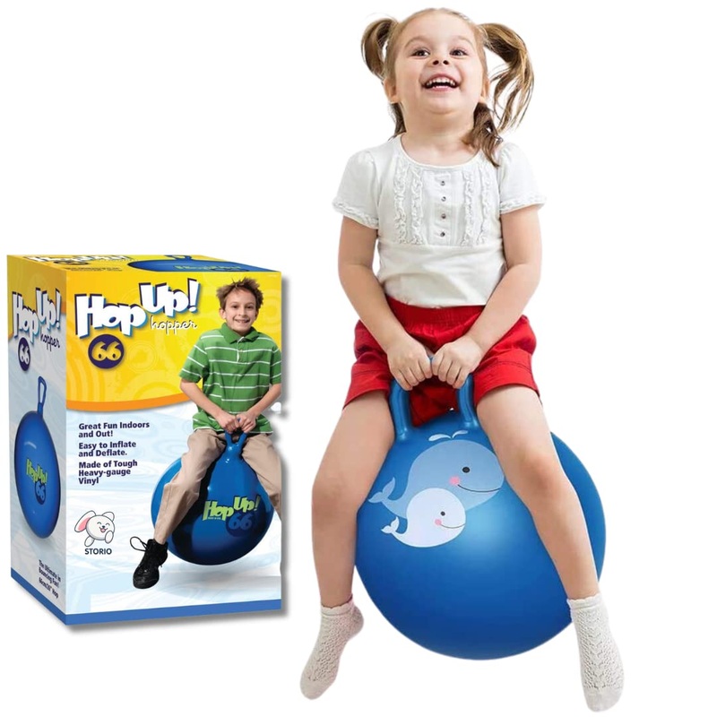 ToysBuddy Sit and Bounce Rubber Hop Ball for Boys Girls Toys | Balls for Kids (Multicolour)