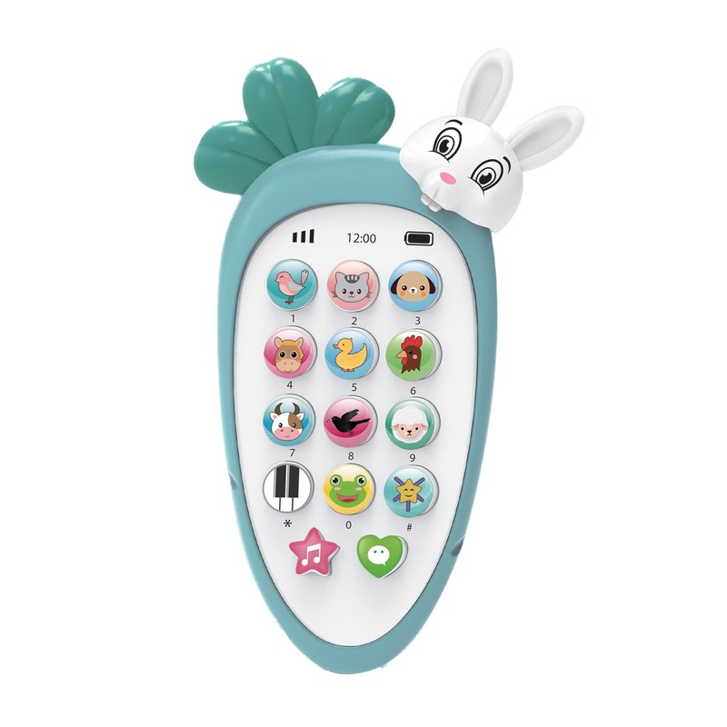 Baby Moo Bunny Musical Mobile Phone – Blue