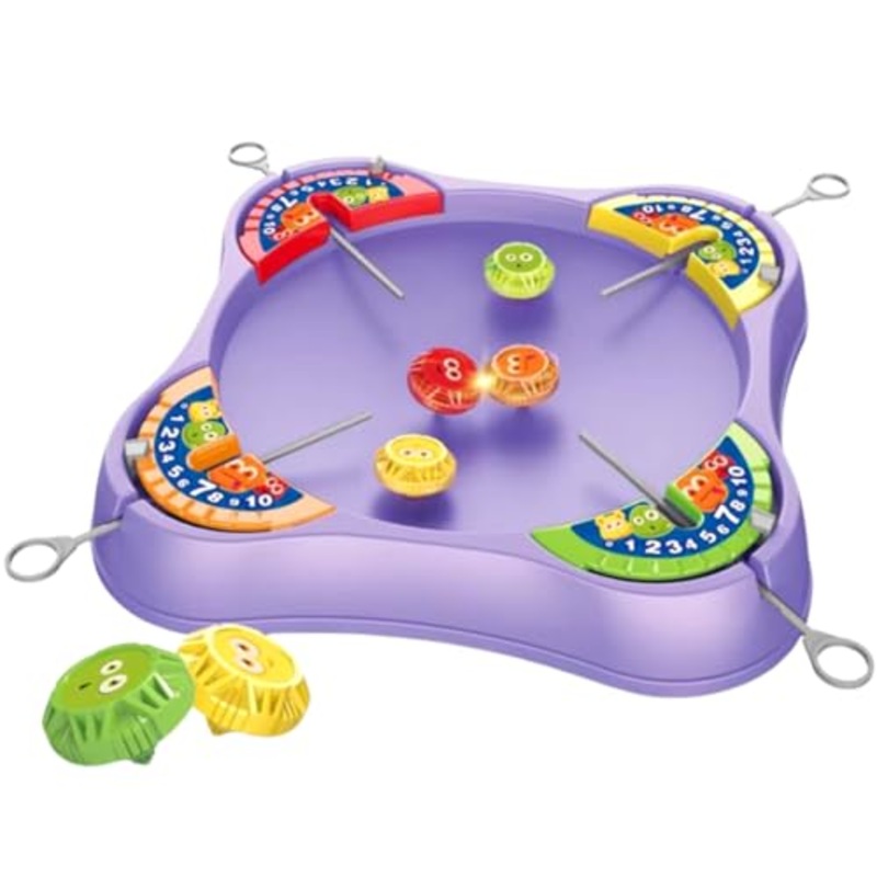Cool Top Spinning BeyBlades Game Gyro Battle Toy On Classic Super Arena Disk for Kids, 2-4 Players with 4 BeyBlades Spinners & Launchers | Lattoo