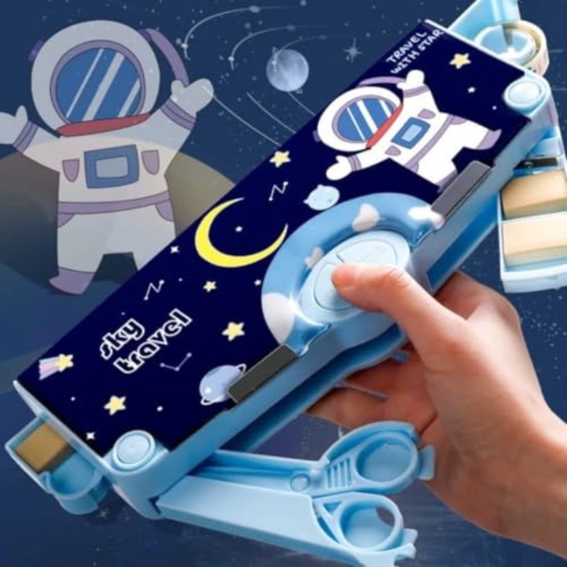 Space Theme Pencil Box for Kids, Space Pencil Box for Boys, Kids Pencil Box for Boys & Girls, Pencil Box for Boys, Space Theme Return Gifts for Kids