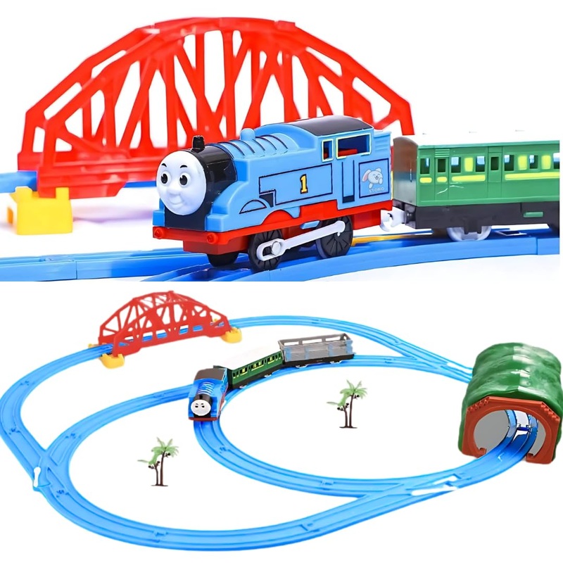 Thomas & Friends Battery Operated Toy Train with Track Set Sound and Flashing Headlights