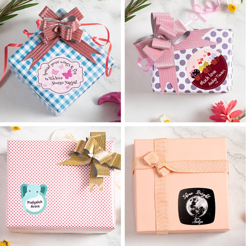 Adorable Personalised Gift Sticker – Cute Shape – Set of 40
