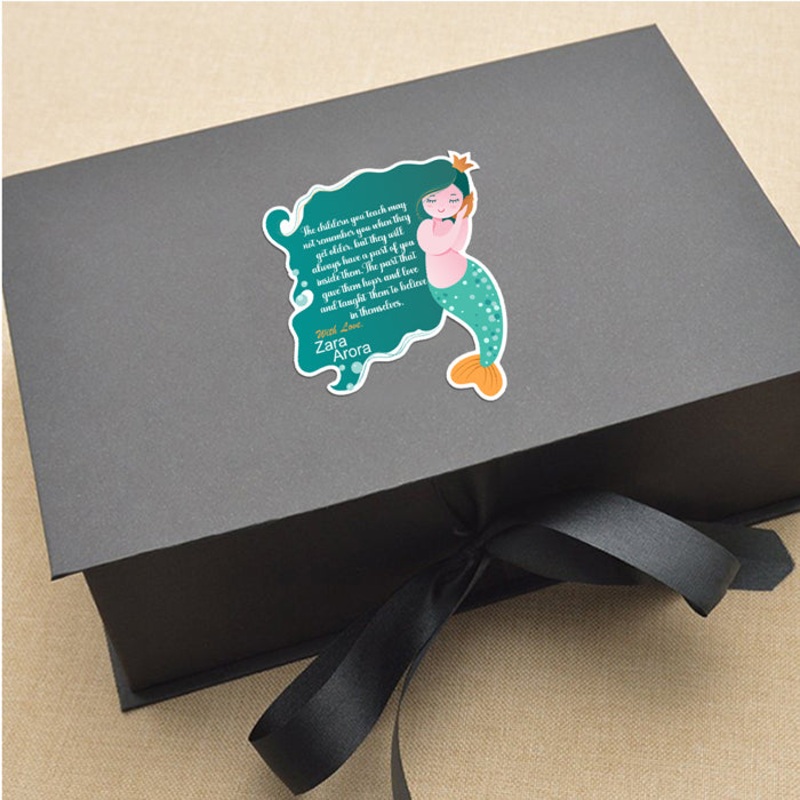 Adorable Personalised Gift Sticker – Mermaid – Set of 40