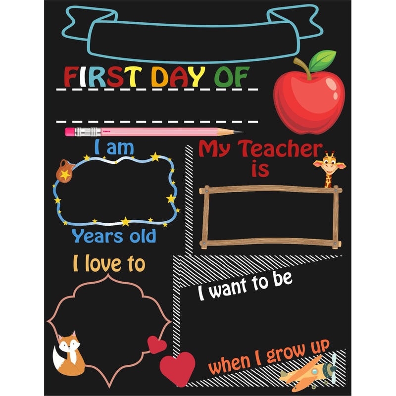First Day of School Chalkboard