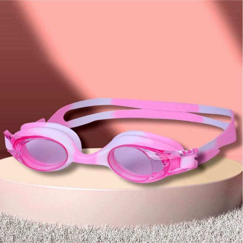 Little Surprise Box ,Tie Dye White with Pink Anti Fog UV Protection Leakproof Design Swim Goggles for Kids, 1yr – 4yrs