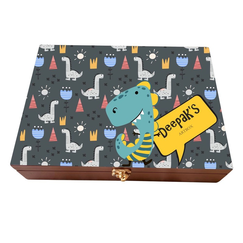 Personalised Artbox – Dinosaur Pattern