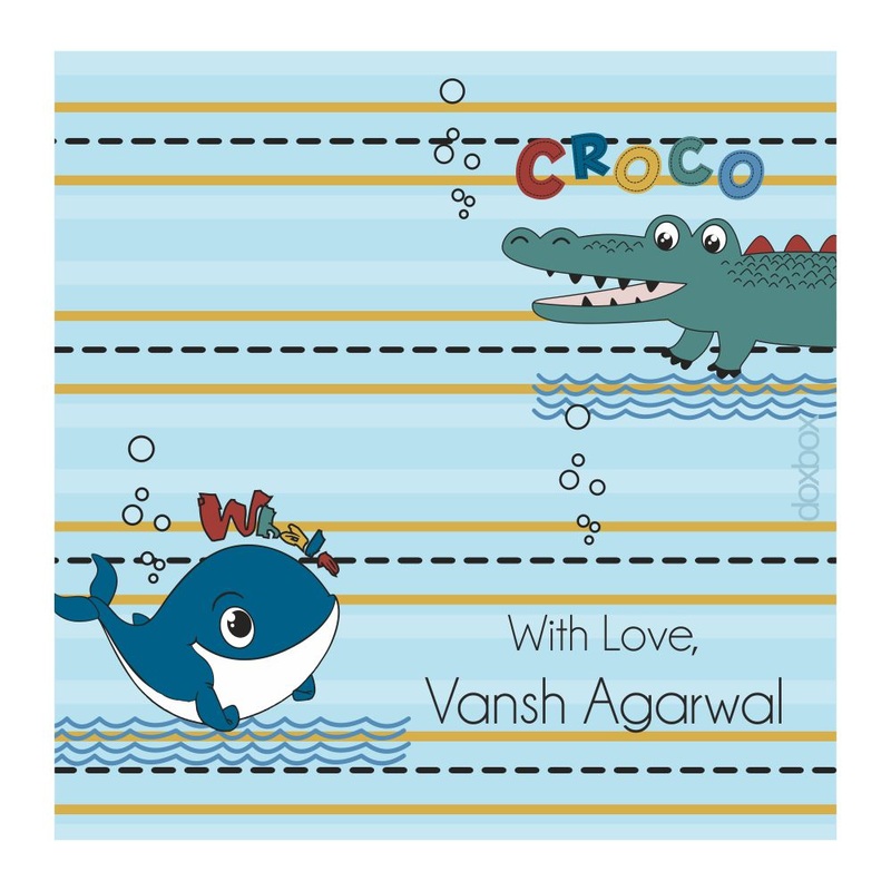 Personalised  Gift Tag – Animal Whale
