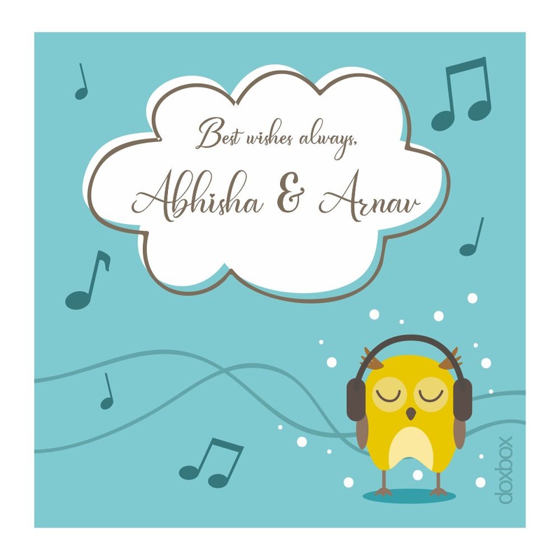 Personalised  Gift Tag – Musical Owl