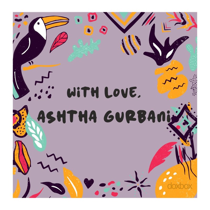Personalised Gift Tag – Purple Tribal