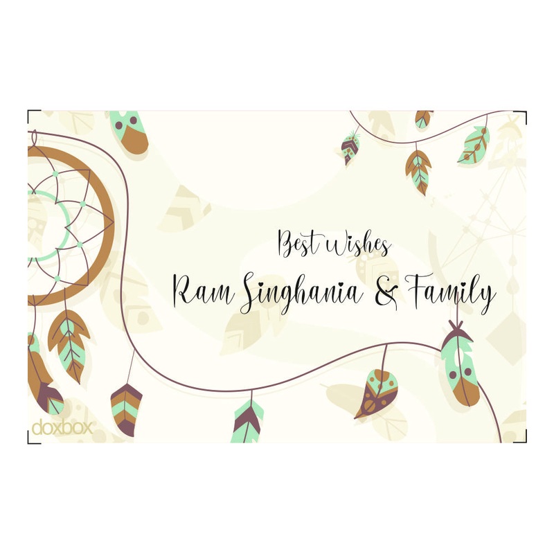 Personalised Gift Tags – Boho Feathers