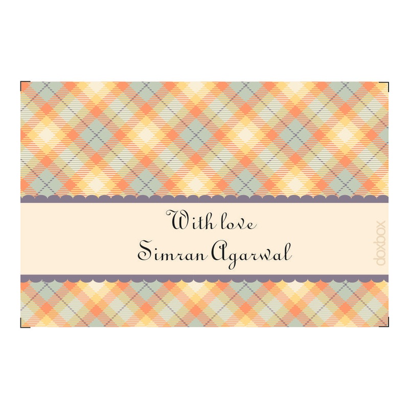 Personalised Gift Tags – Checks