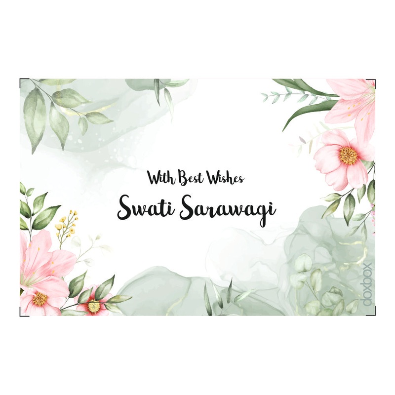 Personalised Gift Tags – Floral Pink