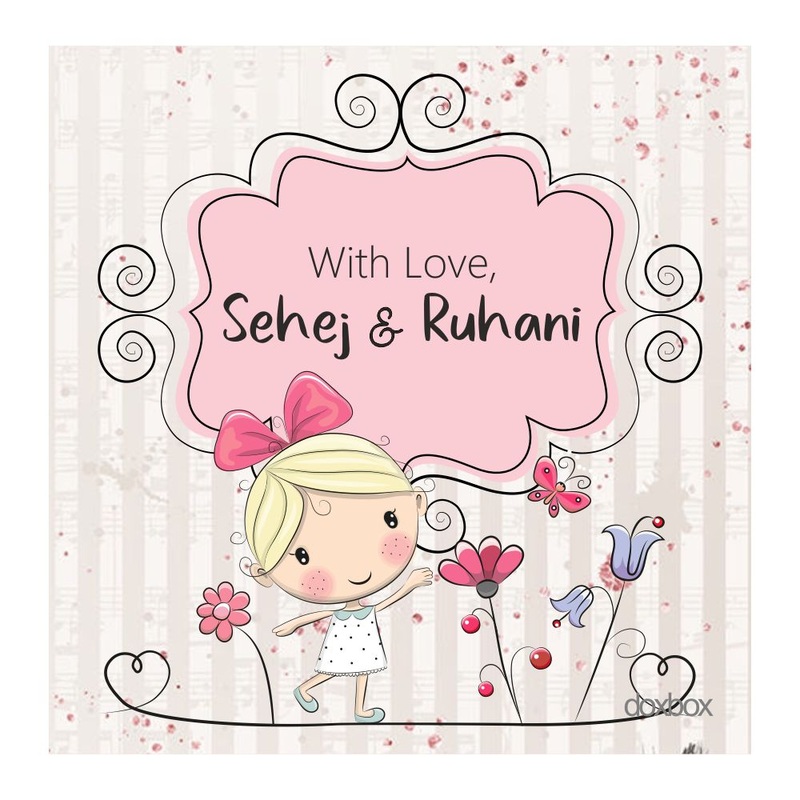 Personalised Gift Tags – Girl With Butterfly