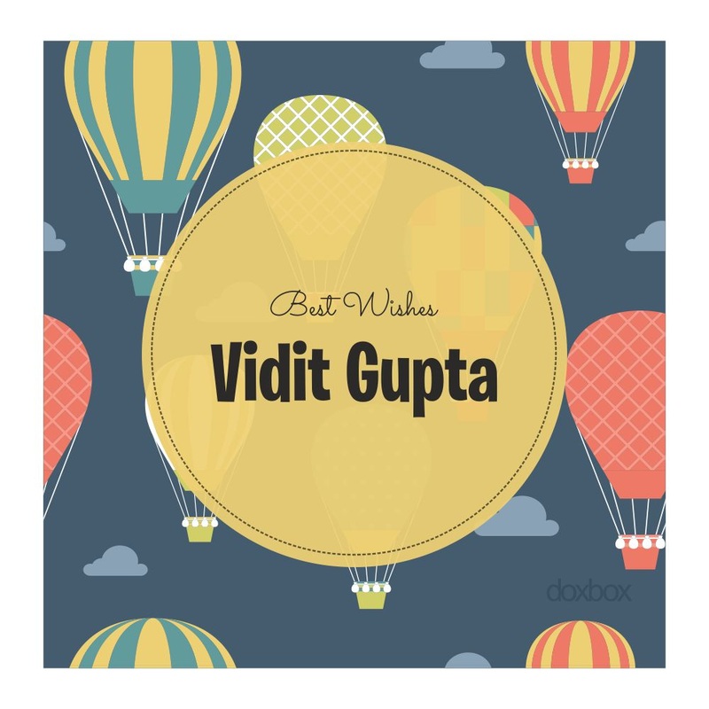 Personalised Gift Tags – Hot Air Balloon