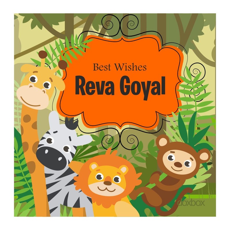 Personalised Gift Tags – Jungle Animal