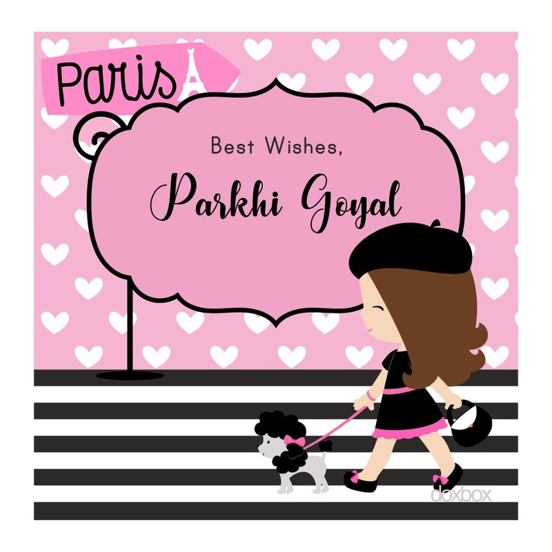 Personalised Gift Tags  – Paris Dog